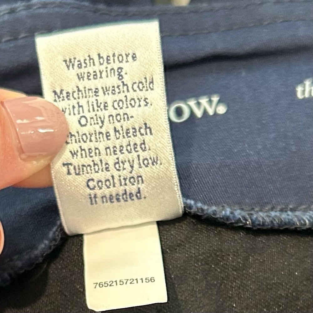 Croft & Barrow Women Capri Cropped Pants Sz 14 Stretch Navy Blue Mid Rise NWOT - Picture 9 of 13